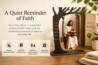 FaithGrace – Christian Jesus Swing Table Ornament