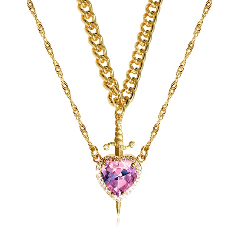 LoveGuard - Heart and sword couple necklace