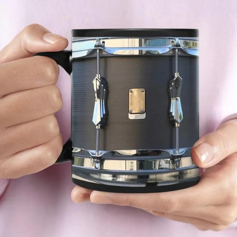 BeatBrew - Black Vintage Drum Mug