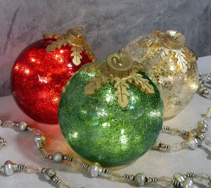 CelestiLight - Warm White Glass Decor Trio