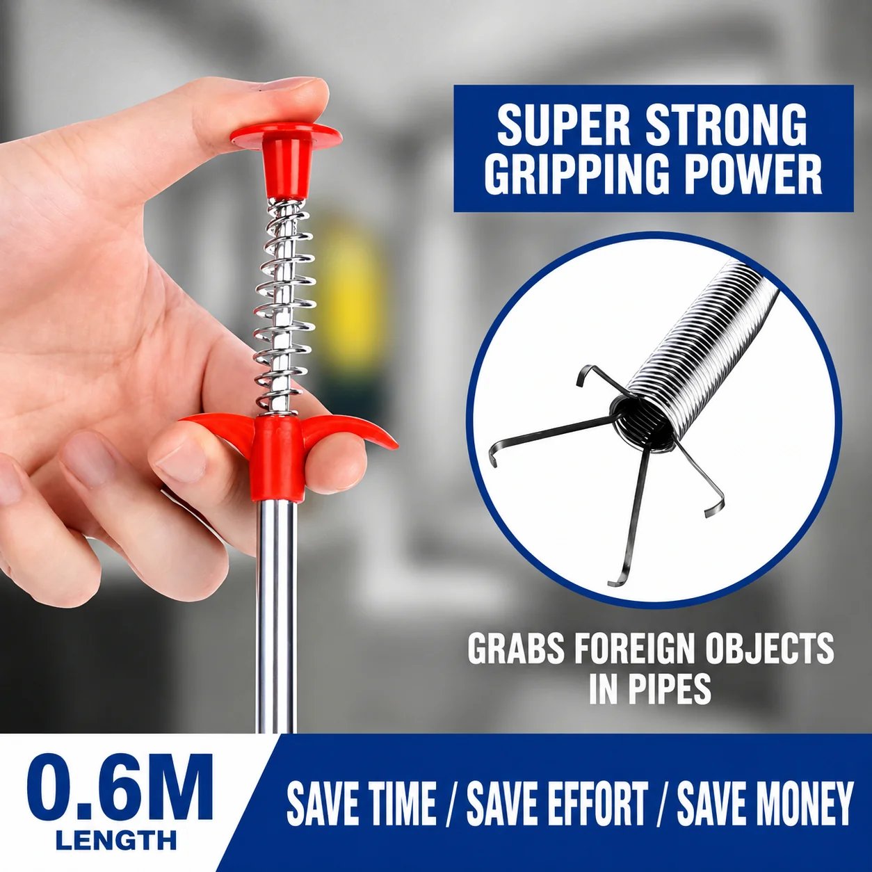 FlowGuard – Professional Flexible Drain Cleaning Tool