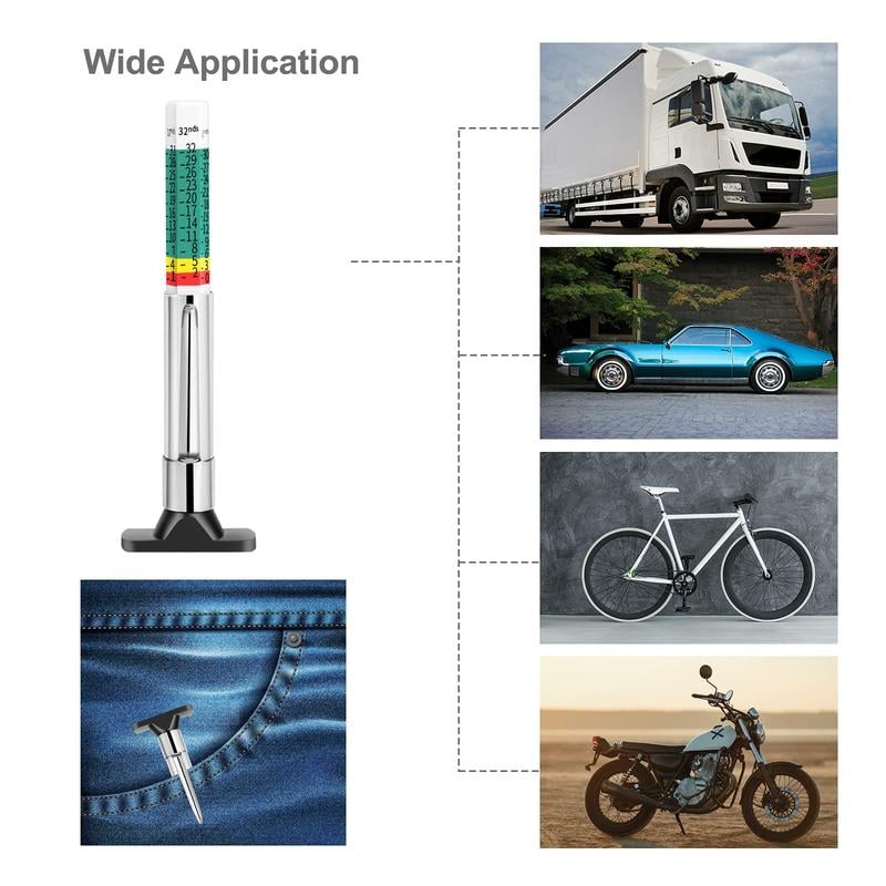 Universal Car Tire Tread Depth Gauge