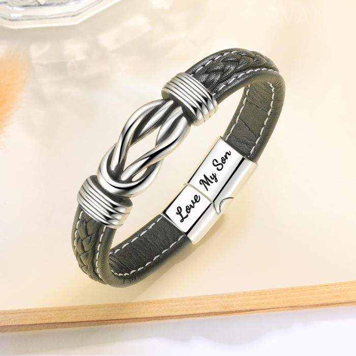 EternalBond - Elegant Leather Bracelet
