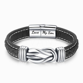 EternalBond - Elegant Leather Bracelet