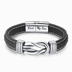 EternalBond - Elegant Leather Bracelet