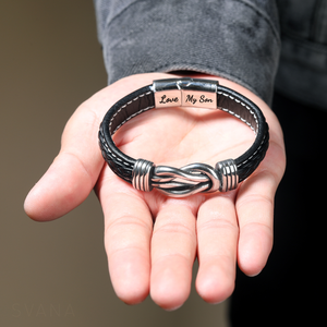 EternalBond - Elegant Leather Bracelet