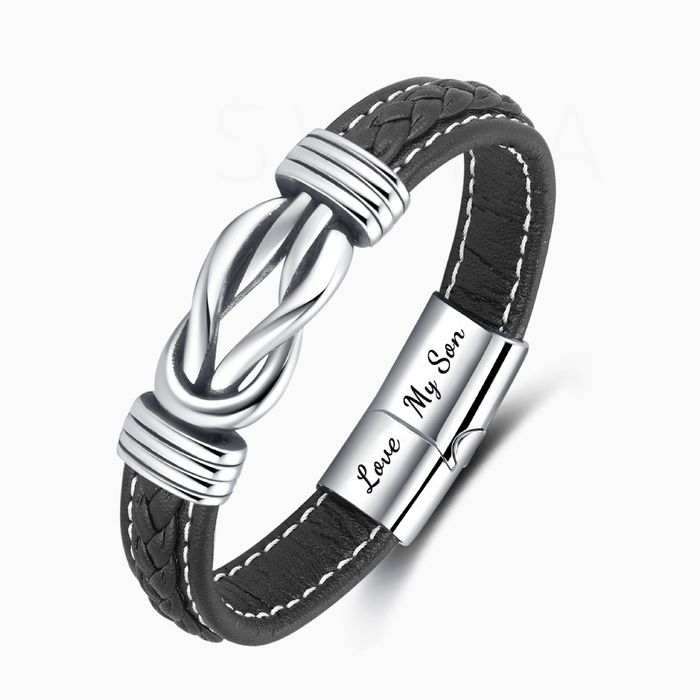 EternalBond - Elegant Leather Bracelet