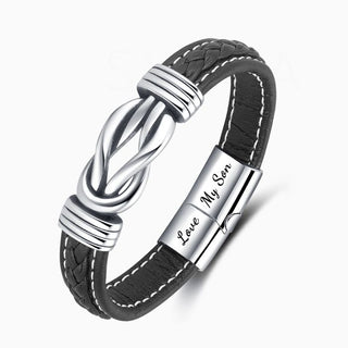 EternalBond - Elegant Leather Bracelet