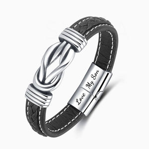EternalBond - Elegant Leather Bracelet