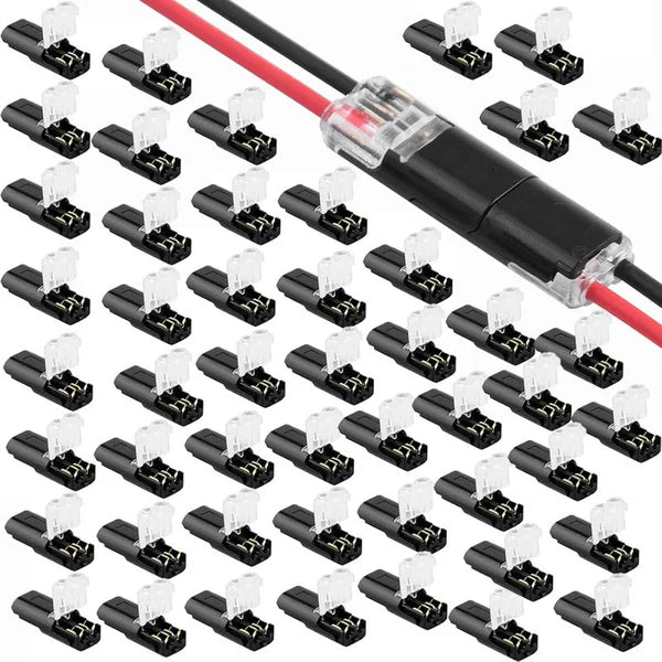 SnapConnect – Compact 2 Pin Plug for 18–22 AWG Cable