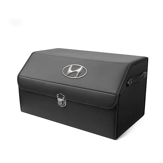 AutoNest - Elegant Leather Trunk Organization System