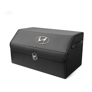 AutoNest - Elegant Leather Trunk Organization System