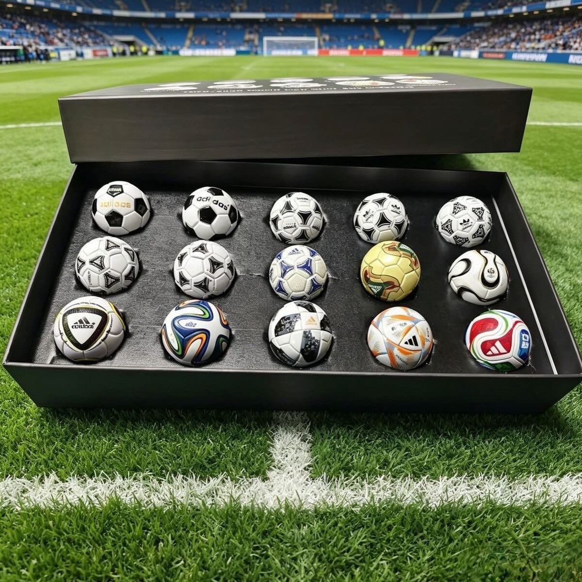 2026 World Cup Football 15 Replica Soccer Balls Collection Ornament Set