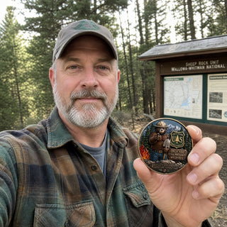 🏆Last Day Promo: 49% OFF! 🐻USFS Only You Can Prevent Wildfires Challenge Coin