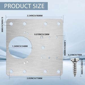 HingePro – Strong Fixing Plate Bracket Set
