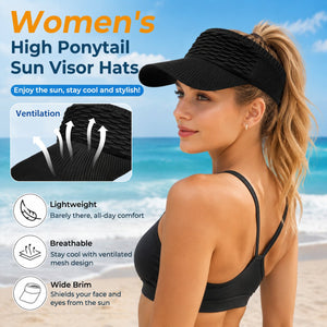 BreezeShade – Women's Open-Top Sun Protection Cap