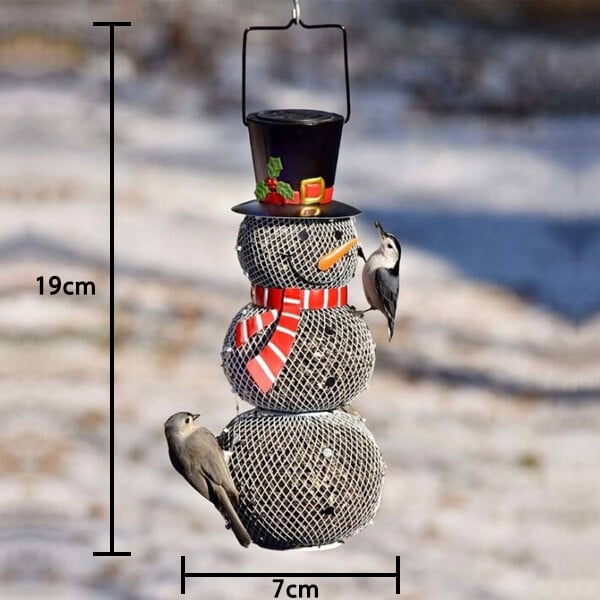 WinterBright Feeder | Solar Snowman Bird Feeder