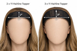 LuxeHalo – Invisible Human Hair Hairline Topper