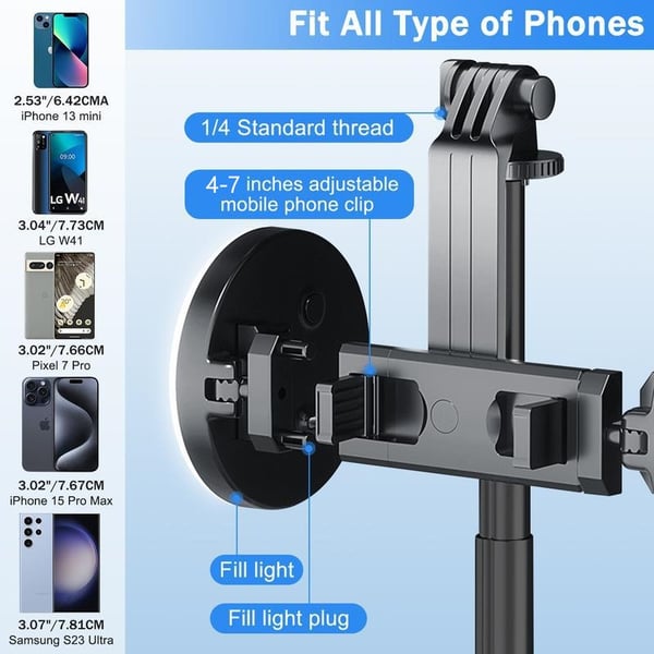 SnapBeam – Extendable Tripod with LED Fill Light