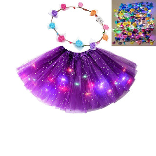GlowTwirl – Light-Up Star Mesh Princess Tutu
