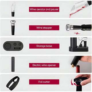 CorkEase – Luxury Electric Wine Accessory Set