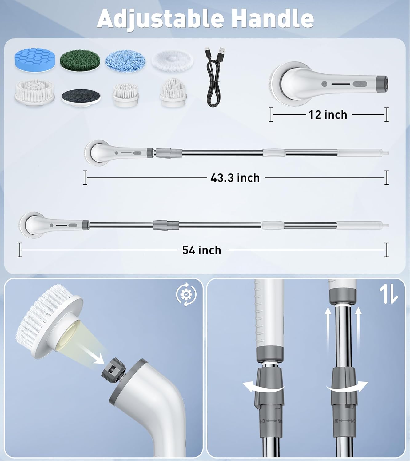 PuraGlow – Deep Clean Shower Scrubber
