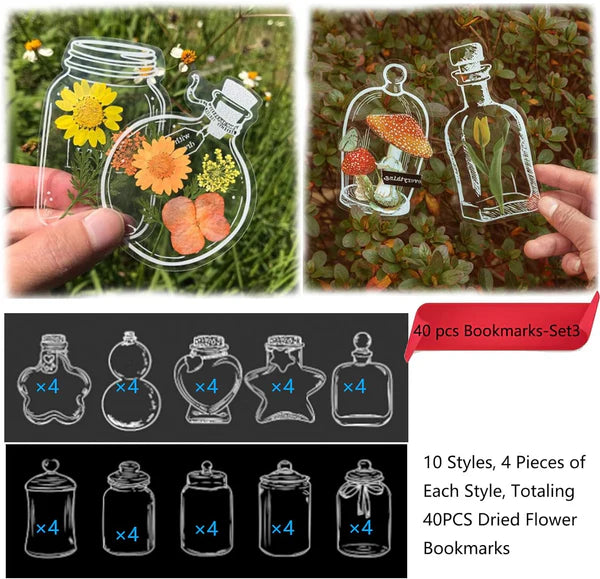 BloomMark - Elegant Design Glassware Shape Stickers