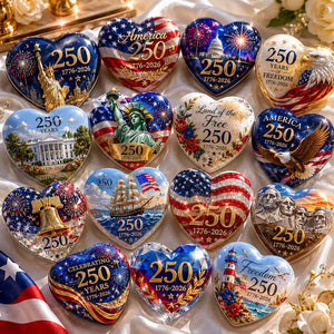 PatriotHearts – America 250th Anniversary Heart Ornament Collection