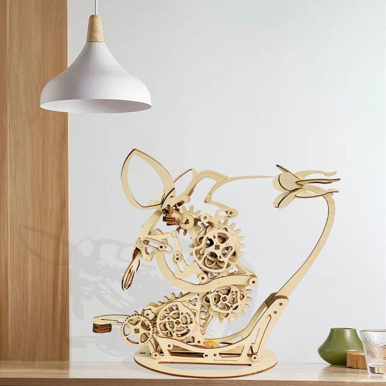 WoodWhirr – 3D Mechanical Wooden Hummingbird