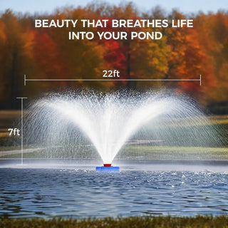 AquaFlow – 1HP High-Performance Pond Aerating Fountain
