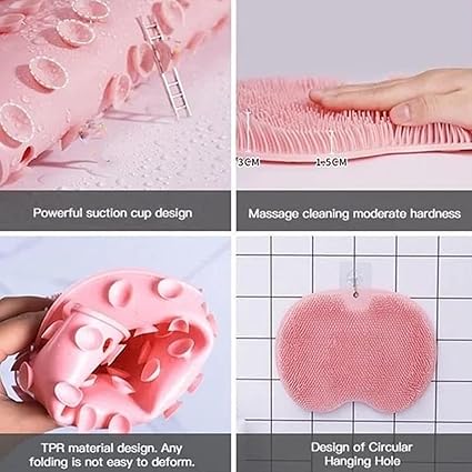 AquaScrub – 2 in 1 Shower Mat And Massage Brush