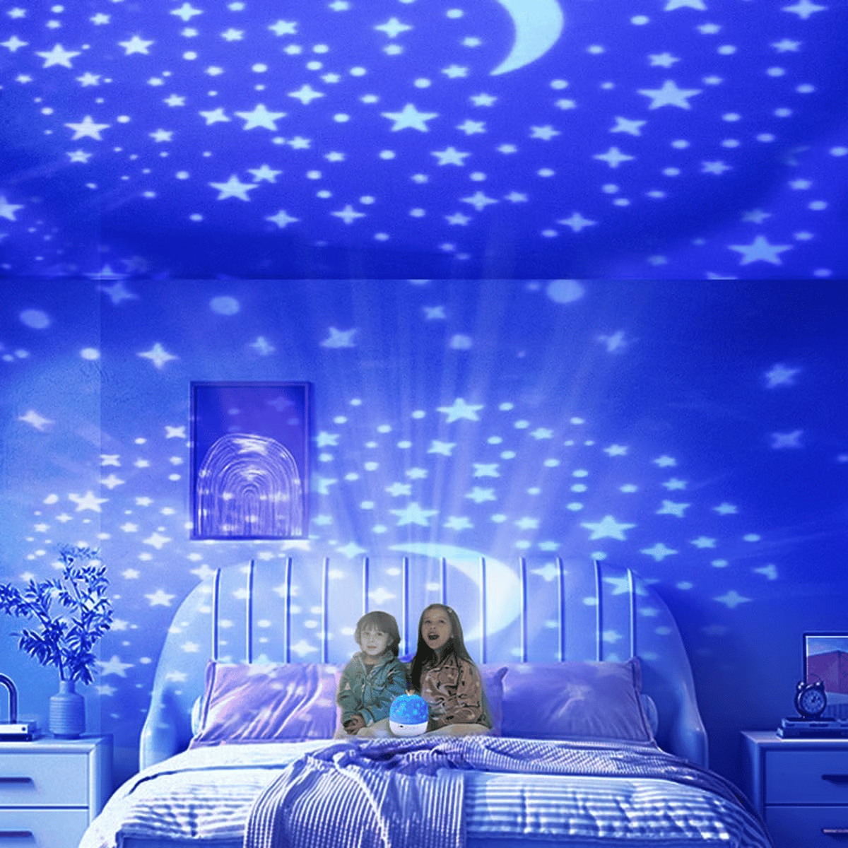 ⭐Projector Night Light for Kids 15 Sets of Films🌙Type-C Charging🔋
