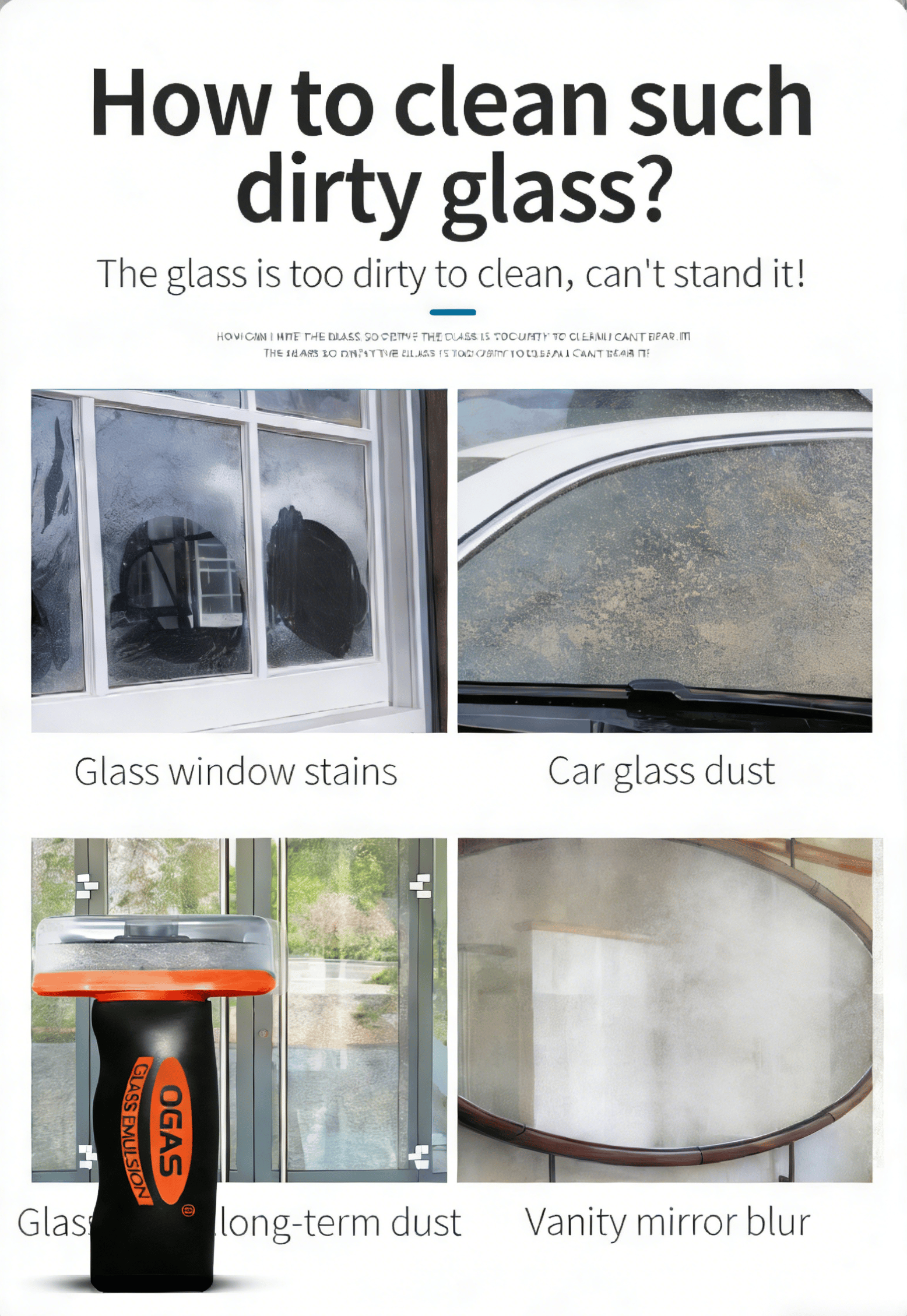 ClearGlide – Multi-Surface Oil Film Cleaning Brush