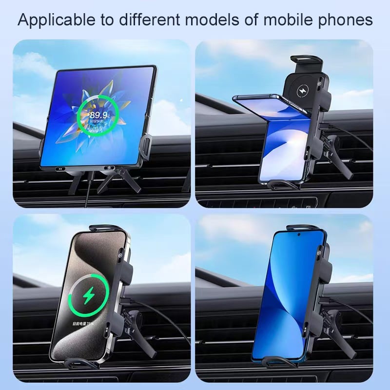SmartClamp - High-Speed Wireless Car Mount Charger