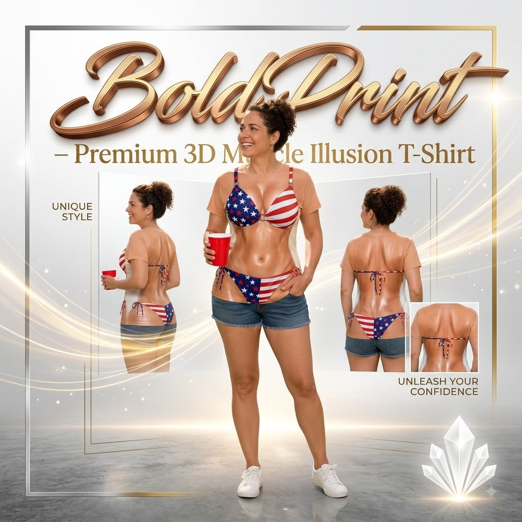 BoldPrint – Premium 3D Muscle Illusion T-Shirt