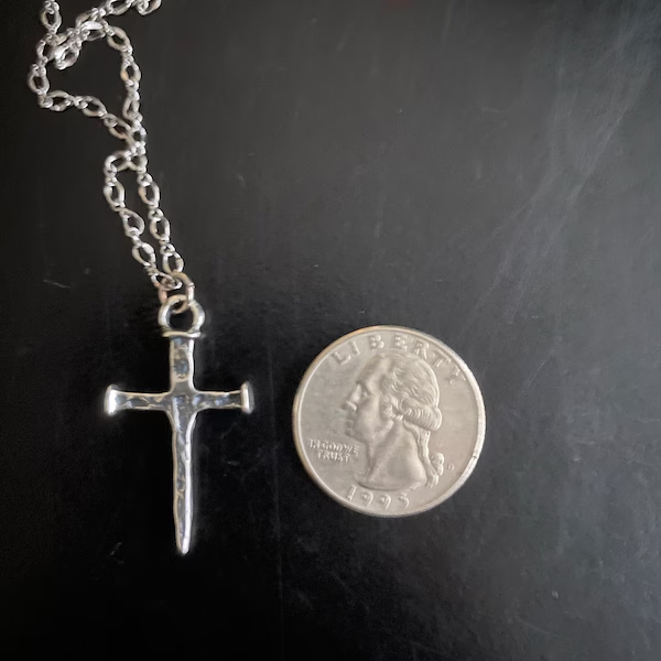 SacredWounds - Rustic Nail Cross of Faith