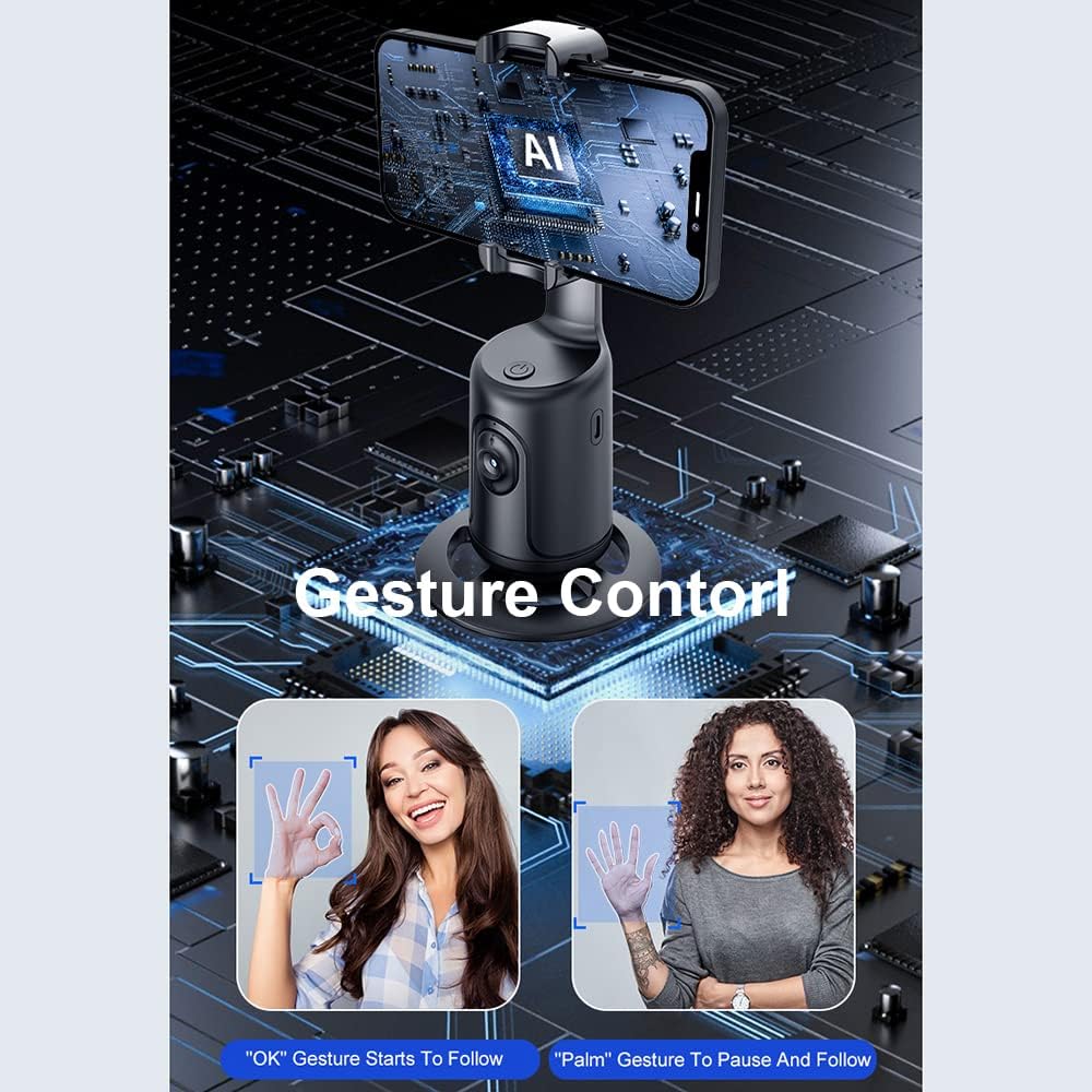 MotionTrack – 360° AI Face Tracking Phone Holder