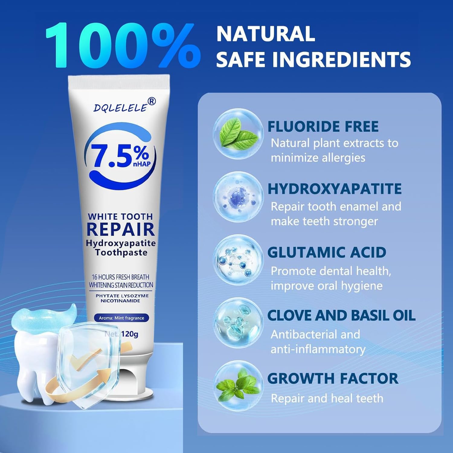 AquaEnamel – Hydroxyapatite Mint Toothpaste