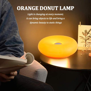GlowNest – Touch-Control Doughnut Ambient Lamp