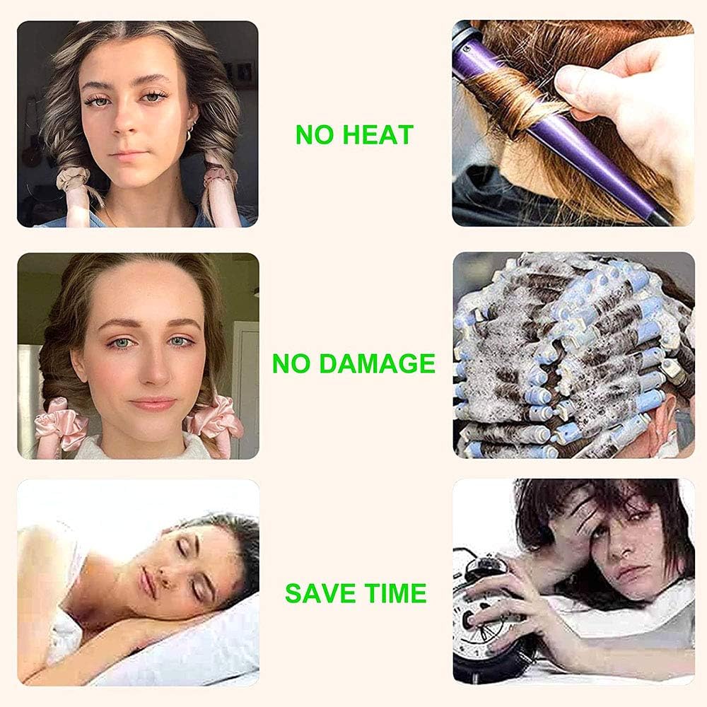 CurlEase - Heatless Hair Curling Rod Headband