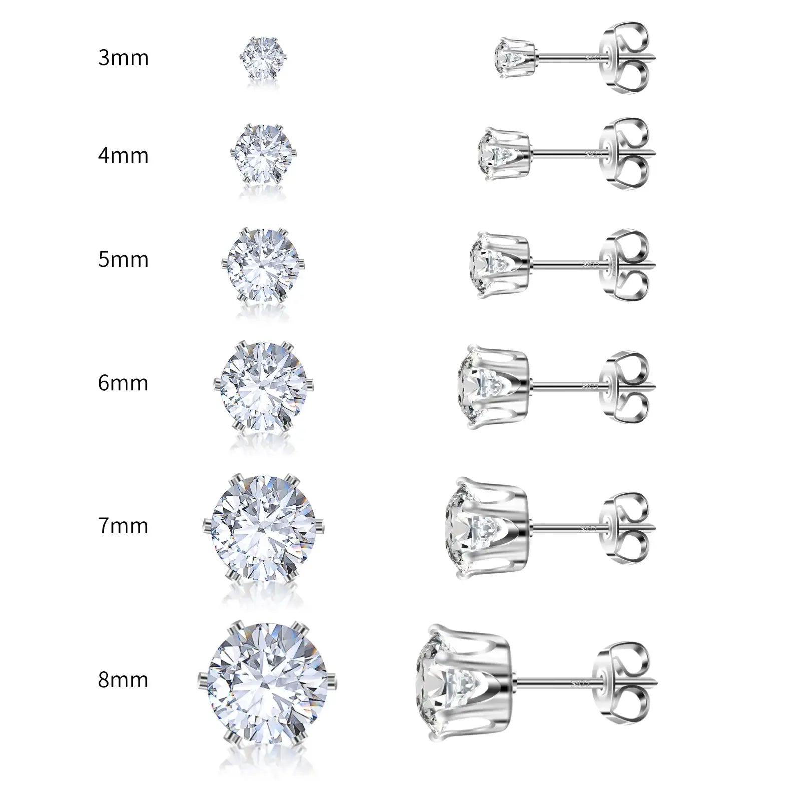 AuroraGem – Sparkling Moissanite Earrings