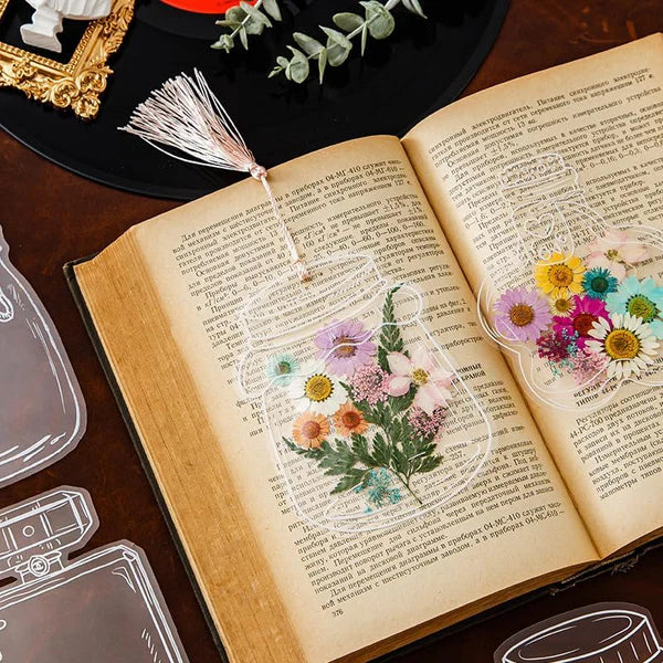 BloomMark - Elegant Design Glassware Shape Stickers