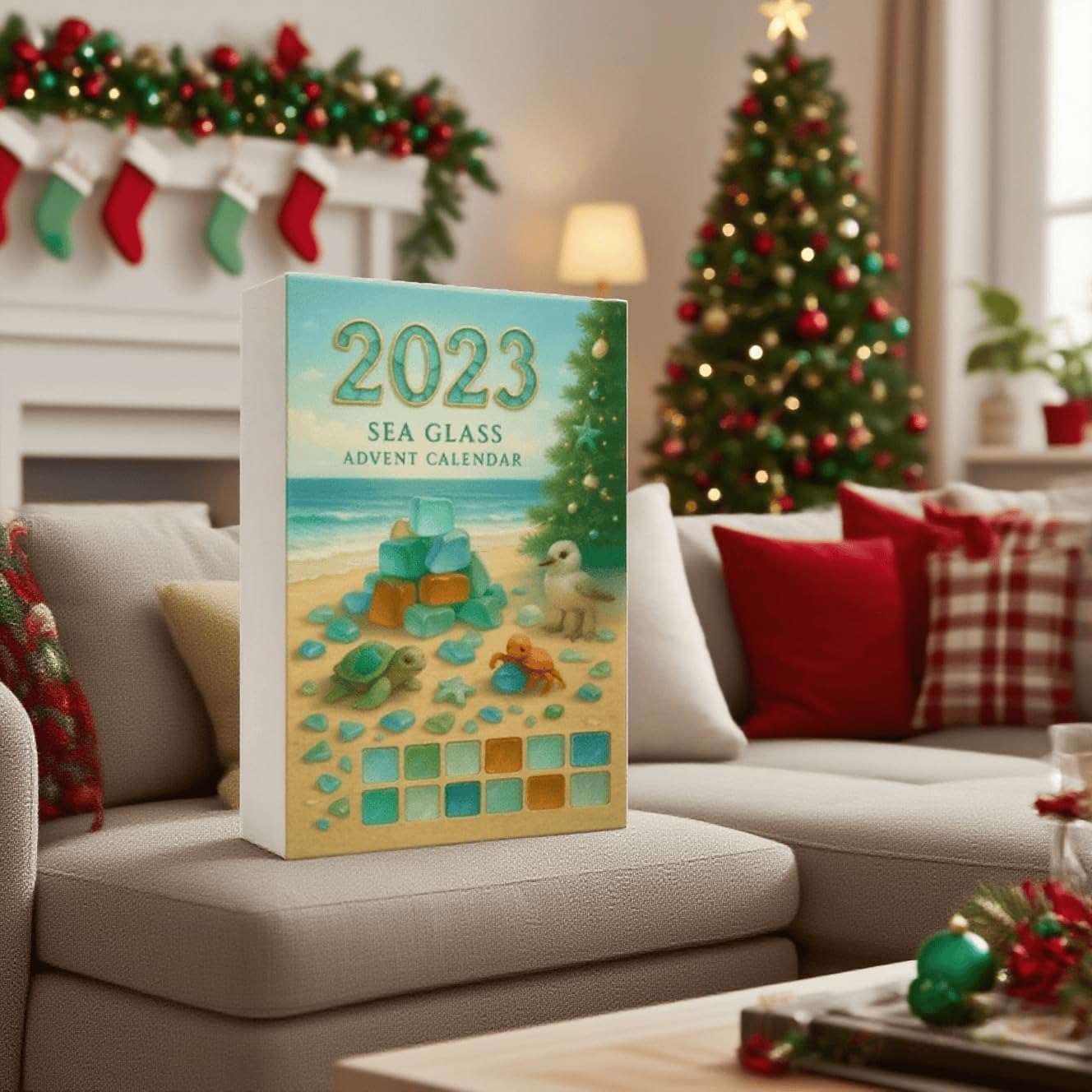 SeaGlass Eve – 24 Days of Acrylic 2D Christmas Calendar