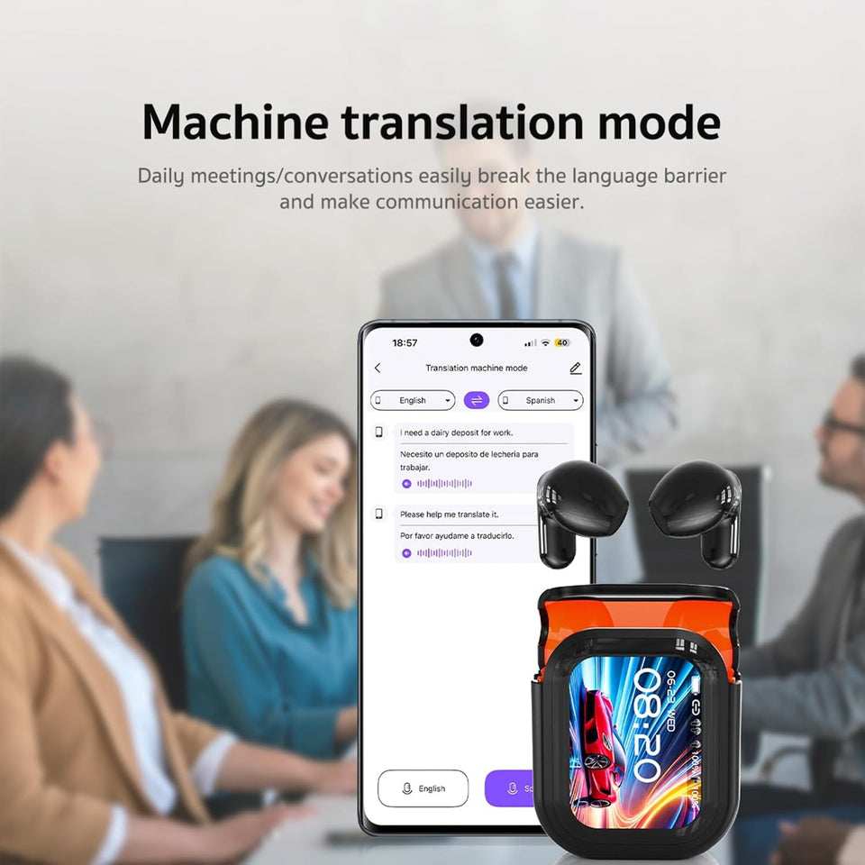 TranslaPro – AI Translation Smart Headphones