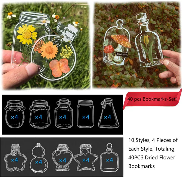 BloomMark - Elegant Design Glassware Shape Stickers