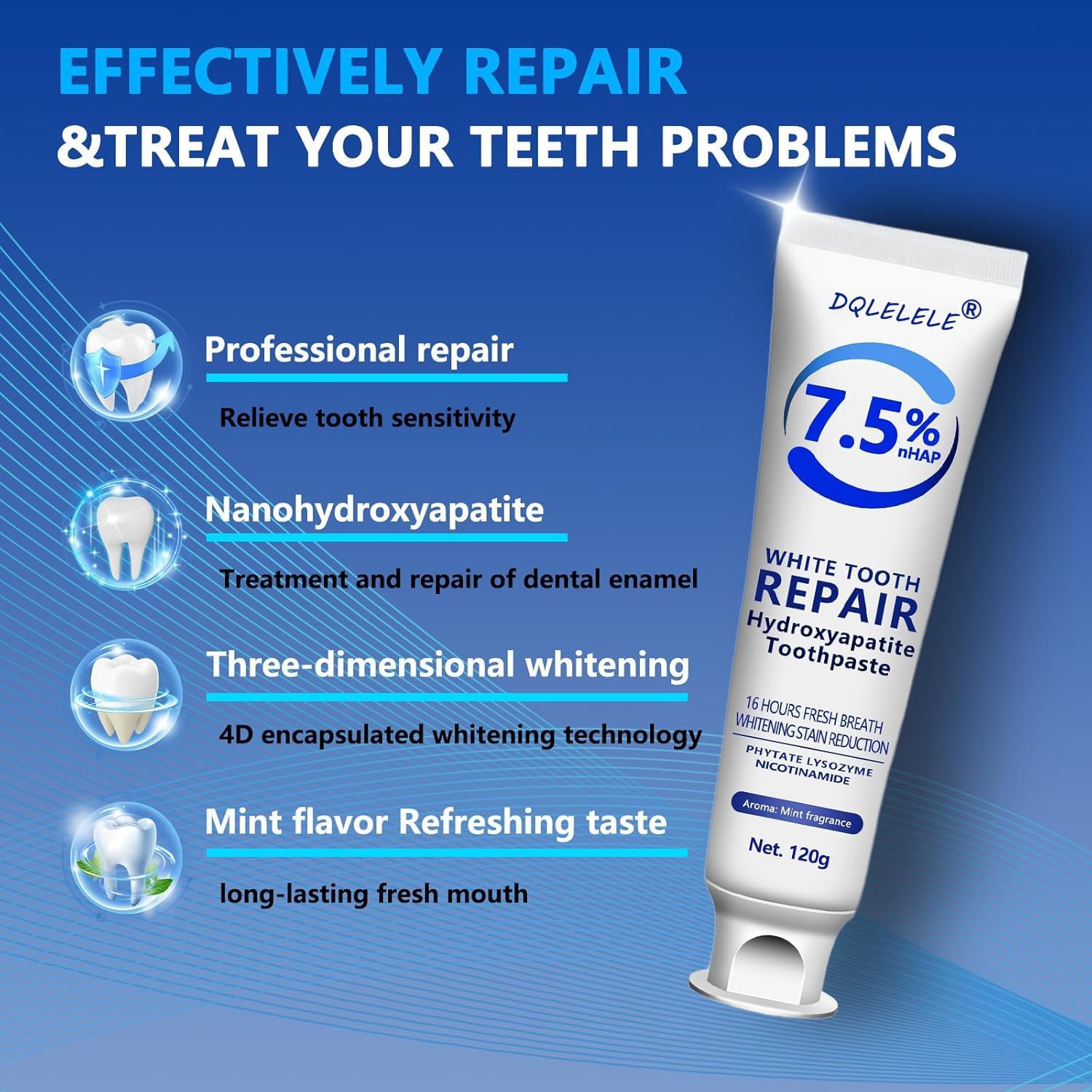 AquaEnamel – Hydroxyapatite Mint Toothpaste