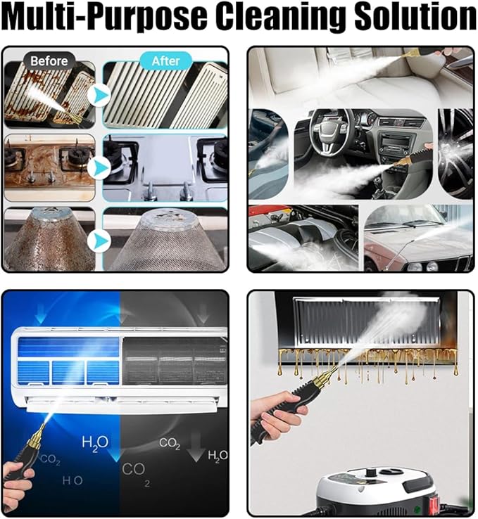 SteamBlaze – 2500W High-Temp Pressurized Handheld Cleaner