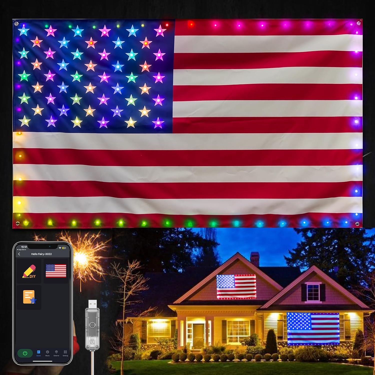 LibertyMark – USA Anniversary Commemorative Flag