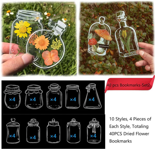 BloomMark - Elegant Design Glassware Shape Stickers