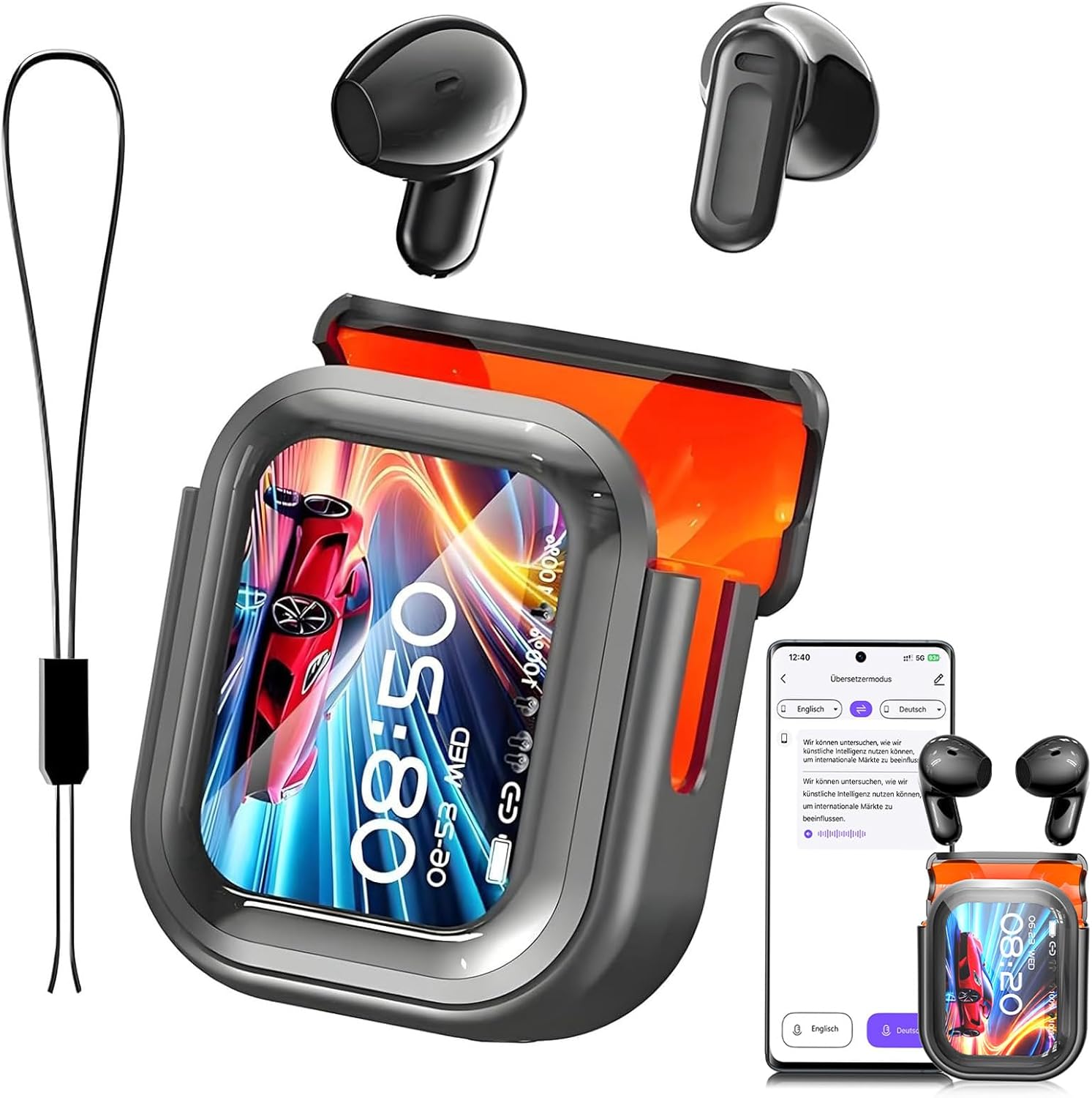 TranslaPro – AI Translation Smart Headphones